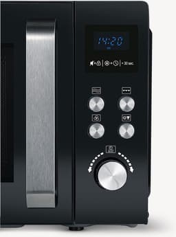 Severin MW 7752 - Combi magnetron met grill- en heteluchtfunctie - Incl. Pizzaplaat Ø 28 cm - 25 Liter - Timer en Automatische programma's - Zwart / Zilver — thumbnail 4