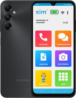 SimPhone senioren smartphone inclusief beschermhoes en hulp bij gebruik — thumbnail 1
