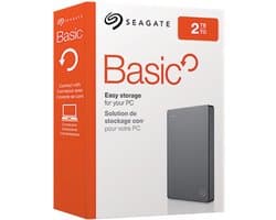 Seagate Basic externe harde schijf 2TB Zilver