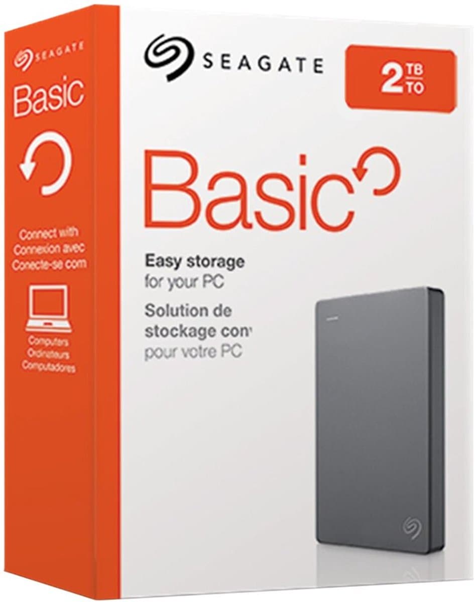 Seagate Basic externe harde schijf 2TB Zilver — afbeelding 1