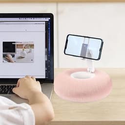Tablet Kussen Houder - Telefoonhouder Verstelbaar - Comfortabel Kijken - Geen Montage Nodig - 19 x 19 x 11 cm — thumbnail 2