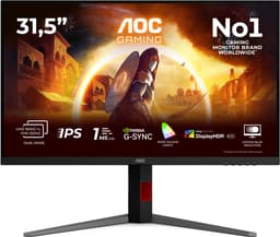 AOC G4 U32G4U - 4K Dual Frame IPS Gaming Monitor - UHD 160hz - FHD 320hz - HDMI 2.1 - Console Ready -32 inch — thumbnail 1