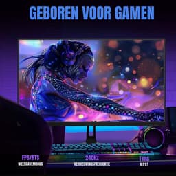 SAVI® Gaming Monitor 240hz - Gaming Monitor -Zwart - ‎‎16cm x 62cm x 46cm; 5kg — thumbnail 3