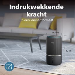 Philips PureProtect 3400 Series - Luchtreiniger en Bevochtiger - CADR 300m3/u - Ruimtes tot 78m2 - 3 Laags HEPA Filtratie - Air+ App - Ultrastil - Nachtlampje - Zwart - AC3421/13 — thumbnail 9