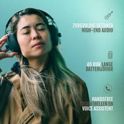 Repeat Audio Boss Koptelefoon – Draadloos - Bluetooth – Over-ear – Modulaire Hoofdtelefoon – Headset – Puur Geluid – Zwart — thumbnail 4