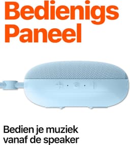 Mini Speaker Bluetooth 5.3 - 12+ Uur Afspeeltijd - Spatwaterbestendig - Draadloze Speakers Klein - Blauw — thumbnail 3