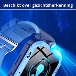 Voltura Smartwatch Kinderen - GPS Horloge Kind Met Simkaart - GPS Tracker - Kinder Smartwatch - Smartwatch Android - 4G - Videobellen - HD Camera - SOS-Knop - Whatsapp en SMS - Elke polsmaat - Nederlands - Incl. Simkaart - Zwart — thumbnail 6