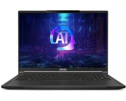 "MSI Stealth A16 AI+ A3XWIG-016NL - Laptop - 16"" - 2560 x 1600 @ 240 Hz - AMD Ryzen AI 9 HX 370 - 32 GB DDR5 - 2 TB SSD - NVIDIA GeForce RTX 5080 - Wi-Fi 7 - Windows 11 Home - Qwerty - Zwart"