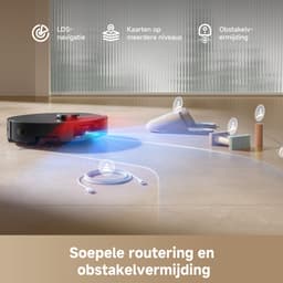 Dreame D20 Pro Plus - Robotstofzuiger met Dweil en Automatisch Leegstation - 13.000 Pa Zuigkracht - Anti-haarverstrikkingstechnologie - Zwart — thumbnail 6