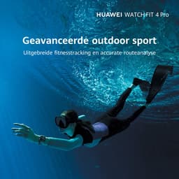 HUAWEI WATCH FIT 4 Pro - Blauw Fluoroelastomeer Strap | Ultra slank design | ECG functie | Geavanceerde sportmodi | Tot 10 dagen batterijduur | Compatibel met iOS & Android — thumbnail 11