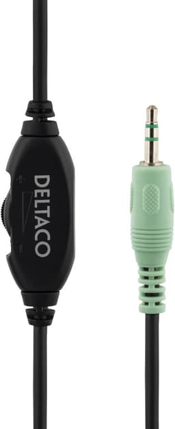 Deltaco HL-8 Stereo Koptelefoon - Over-Ear - Bedraad - 1x 3.5 mm - Zwart — thumbnail 6