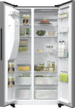 Hisense RS5P535NPCE - Amerikaanse koelkast - No-Frost - 178 cm hoog - 566 liter - Energielabel E - Invriesvermogen 12 kg/24u - Geluidsniveau 39 dB - LED Display - SuperCool - FastFreeze - Deuralarm - Interverter Compressor — thumbnail 7