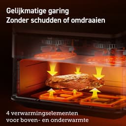 Cosori Twinfry Dubbele Airfryer XXL - met 100 stuks bakpapier - Heteluchtfriteuse 10 liter - Twee kookvakken of 1 MegaZone - 6 Programma's - Boven- en Onderwarmte - Dual Zone Technologie — thumbnail 9