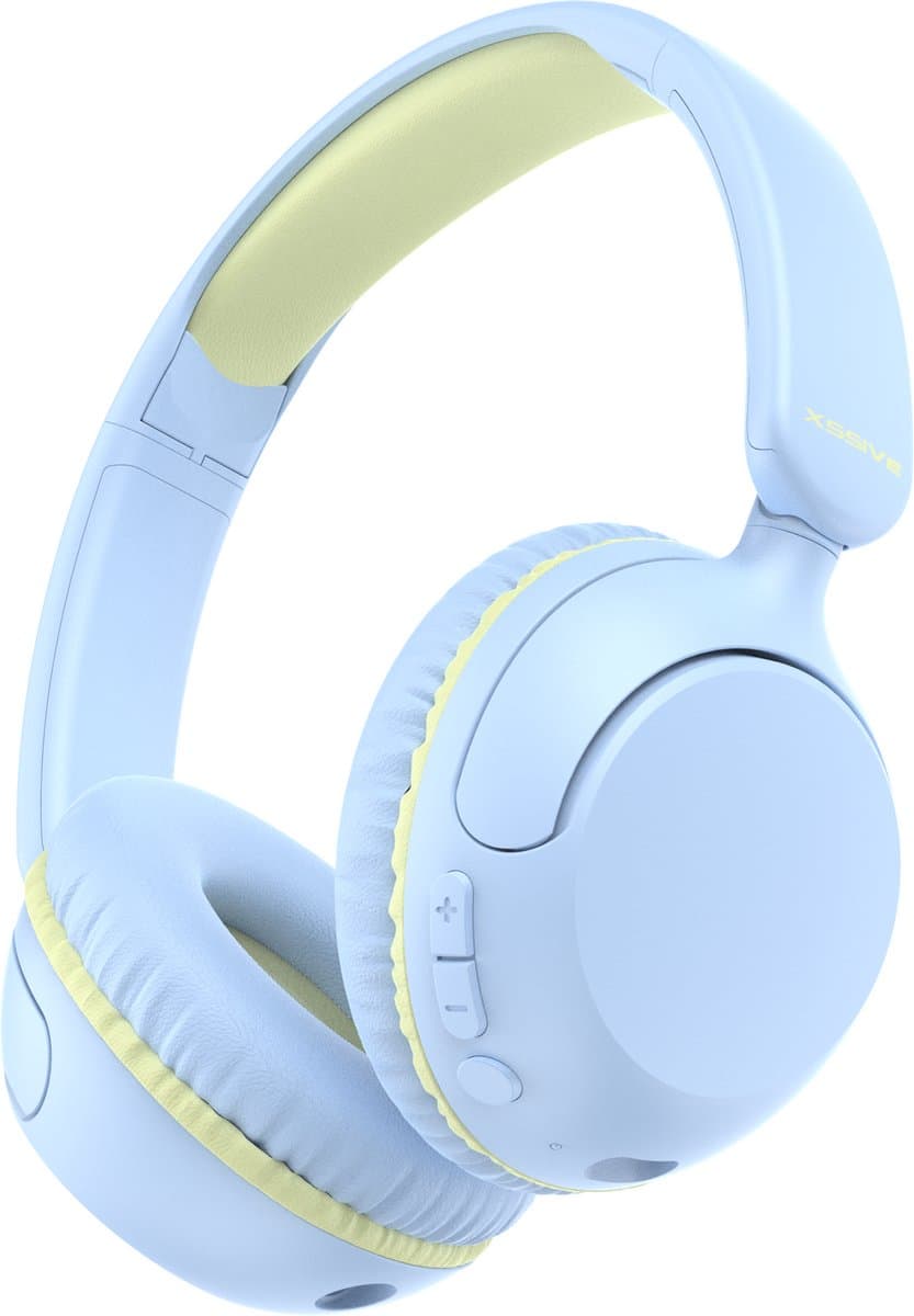Xssive WKH02 Koptelefoon Kinderen - Bluetooth 5.4 - Kinder Koptelefoon Draadloos, Microfoon & Volumebegrenzing - Vanaf 2 jaar - Verstelbaar - Blauw — afbeelding 1