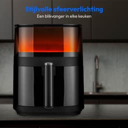 MEDION X10 XL hetelucht friteuse (5 liter XXL frituurmand, stoom voor knapperig voedsel, 1.500 watt, kijkvenster, schudalarm, digitaal bedieningspaneel, 10 automatische programma's, tot 230 °C) — thumbnail 18