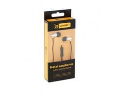 JB Connect - Metalen Oortjes met Microfoon - Zilver - Kabel