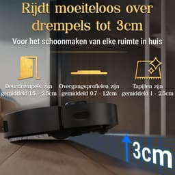 SwayTosh Nobilenta V2 – Robotstofzuiger Met Dweilfunctie – 10.000Pa – 2025 – AI Intelligence – Zelfreinigend Station & Auto-Dweilpad Reiniging – Drempels Tot 3 Cm – Volledig Beheer Via App – Robotstofzuiger Met Laadstation — thumbnail 4