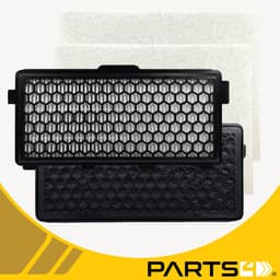 PARTS4® HEPA Filter geschikt voor Miele SF-AH50 / 7226170 | Inclusief koolstof tegen geurtjes | Set van 2 stuks + motorfilters | O.a. geschikt voor Miele Compact C1, Complete C2, Complete C3, S4 (S4000 > S4999), S5 (S5000 > S5999), S8 (S8000 > S8999) — thumbnail 5