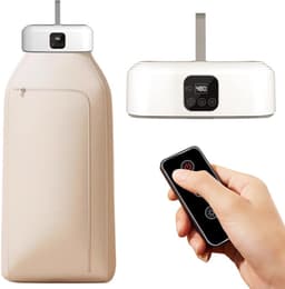 Draagbare Wasdroger - 600W Elektrische Wasdroger - droger warmtepompdroger - Opvouwbare droger - Afstandsbediening met timer - Twee snelheden - Geschikt voor thuis, campers, appartementen en hotels - Wit — thumbnail 1