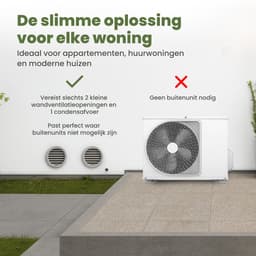 GreenAir DT12K – Monoblock airco zonder buitenunit – 3,5 kW - koeling en verwarming — thumbnail 8