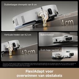 Dreame Matrix10 Ultra White – Robotstofzuiger én dweil met automatische dweilwissel – 30.000 Pa zuigkracht – 100°C zelfreinigend systeem – Voor tapijt, harde vloeren en drempels — thumbnail 6