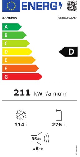 Samsung RB38C602DSA/EF - Koel-vriescombinatie - Met Wi-Fi — thumbnail 2