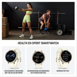 Garmin Venu 4 - Multisport smartwach - 41 mm - AMOLED - Goudkleurig/Creme — thumbnail 5