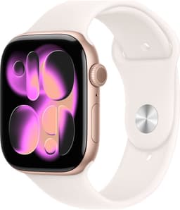 Apple Watch 11 - Wifi - 46mm - Rose Goudkleurig Aluminium Case with Light Blush Sport Band - M/L — thumbnail 1