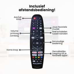 Salora FOD55UV - Smart tv 55 inch - 4K TV - 55 inch tv - Smart TV - Borderless - Zwart - 2025 — thumbnail 11