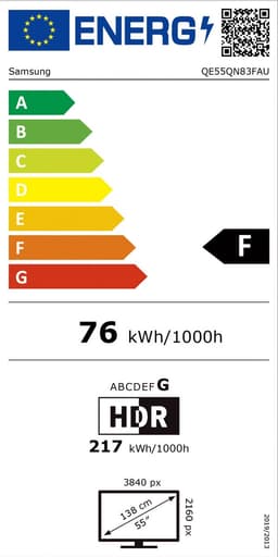 Samsung QE55QN83F - 55 inch - 4K Neo QLED - 2025 - Smart TV — thumbnail 2