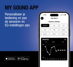 Fresh 'n Rebel Clam Blaze 2 – Draadloze Bluetooth Koptelefoon – 80 uur Speelduur – Inclusief App - Met volume wiel - True Blue — thumbnail 2