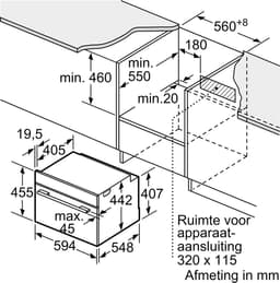 Bosch CMG7761B1 - Serie 8 - Compacte inbouwoven met magnetron - Eenvoudig te reinigen met pyrolytische zelfreiniging - Air Fry-functie: voor perfect en gezonde gefrituurde gerechten — thumbnail 7