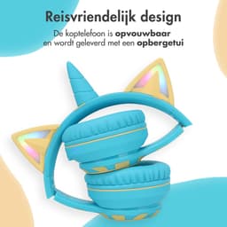 imoshion Kinder Koptelefoon Unicorn - Bluetooth en Decibelbegrenzer - Draadloze Koptelefoon Kinderen — thumbnail 9
