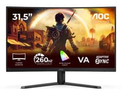 AOC G4 C32G42ZE - Full HD Curved Gaming Monitor - 260hz Overclock - 32 inch