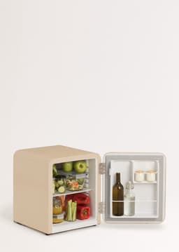 CREATE - Koelkast in retrostijl - Zand - Handvat Marmer - FRIDGE RETRO 48L — thumbnail 7