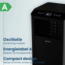 Auronic Mobiele Airco - 10.000 BTU - 4-in-1 - Airconditioning met 2 Raamafdichtingskits - Ventilator - Ontvochtiger - Tot 25m² - Zwart — thumbnail 5