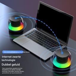 longziming -Draagbare Bluetooth - Mini-luidspreker met ademhalingslichteffecten - Perfect voor kamperen, strand en feestjes — thumbnail 6