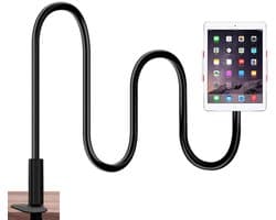 Daity 1 stuk - Tabletstandaard voor naast het bed - verstelbare flexibele arm - tabletklem - compatibel met iPad Air Mini - Galaxy Tabs- Kindle Fire- Switch of andere apparaten van 4,7-10,5 inch (75 cm)