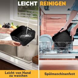 Accessoires Siliconen Heteluchtfriteuse Gescht voor Philips Dual Basket Airfryer 3000-5000 Serie 9L(6L/3L), Airfryer Siliconen voor Cookwise Dual Zone 9L(3L/6L) — thumbnail 3