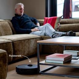 TONIHOMI® M30 - Robotstofzuiger met dweilfunctie - Robotstofzuiger met laadstation - LDS Laser navigatie - Robotstofzuiger huisdieren - Dweilrobot - Robotstofzuiger met app - Zwart — thumbnail 8