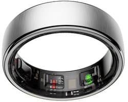 NOLATR Smart Ring NEX – Slimme Ring met Stappenteller, Slaaptracker & Hartslagmeter – Zonder Abonnement – Zilver – Maat 8