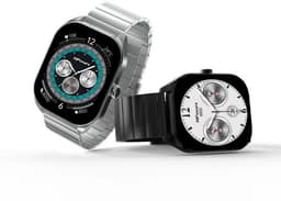 HiFuture Apex Roestvrijstalen Smartwatch heren, 2.04 Amoled Display, IP68 waterdicht, Tot 7 dagen batterijduur, hartslagmeter, Stappenteller, Compatibel met iOS en Android (Zilver) — thumbnail 11