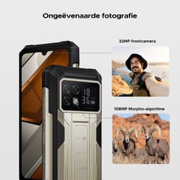 DOOGEE S200 Max 5G AI Outdoor-telefoon-22000 mAh/66 W batterij-36 (16 + 20) GB+512 GB-Android 15-6,72inch FHD+120 Hz-scherm aan de voorkant-1,3-inch scherm aan de achterkant-108 MP+20 MP nachtzicht+32 MP camera's-Dubbele 120 LM kampeerlamp-WiFi 6-NFC — thumbnail 7