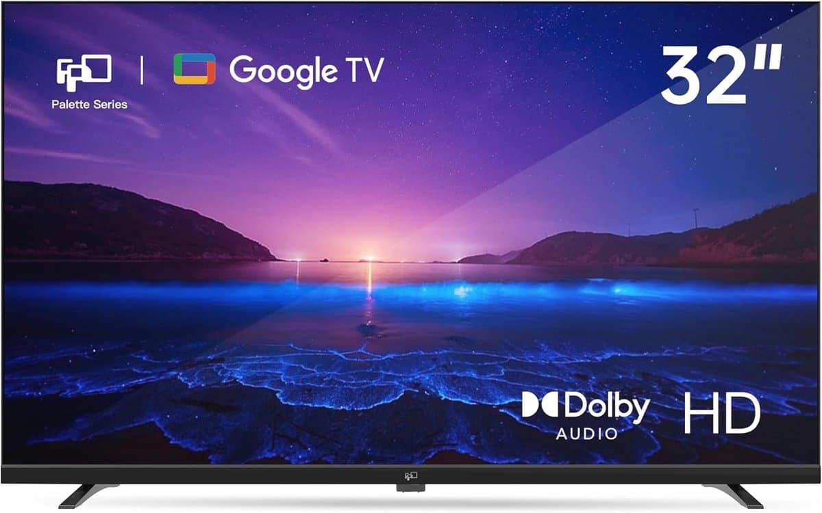 50 Inch Smart TV met 4K LED, Google TV, Ingebouwde Google Cast, HDR 10, en Dolby Atmos — afbeelding 1
