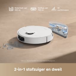 Dreame D20 - Slimme Robotstofzuiger met Dweilfunctie - 13.000 Pa zuigkracht en 285 min accuduur - App-besturing en haarontwarringstechnologie — thumbnail 5