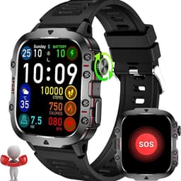 Manike QX11 Smartwatch – 1,96 inch AMOLED Display - Hartslag & Bloeddrukmeting - SpO₂ - Slaaptracking - Multisport - IP68 Waterdicht - 7 Dagen Batterij - Android & iOS Compatibel - Meldingen - Stappenteller - Sporthorloge - Activity Tracker — thumbnail 9