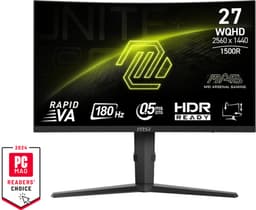 MSI MAG 275CQPFDE 27 inch WQHD Curved Gaming Monitor 180 Hz — thumbnail 4