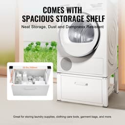 Wassokkel, 686 mm Breed X 366 mm Hoog, Basisframe voor Wasmachine En Wasdroger, Universele Pasvorm met 299 Kg Draagvermogen, Robuust Multifunctioneel Plateau voor Wasmachine — thumbnail 5