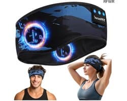 RFWR® Draadloze slaaphoofdtelefoon met Bluetooth 5.3 - Comfortabele muziekhoofdtelefoon voor slapen, hardlopen, en reizen