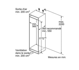 Bosch KIV87NSE0 - Inbouw koel-vriescombinatie - Sleepdeur - 177.2 x 54.1 cm — thumbnail 9